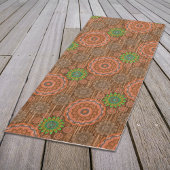 Die Orangen Regenstreufasern texturierten pa Yogamatte