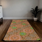 Die Orangen Regenstreufasern texturierten pa Yogamatte