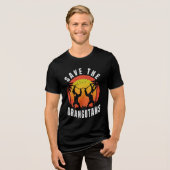 Die Orangutanen gerettet Tri-Blend Shirt (Vorderseite voll)