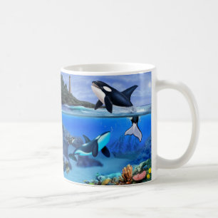 Die Orca-Familie Kaffeetasse