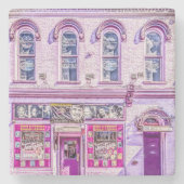 Die Orchideen-Aufenthaltsraum-Stein-Untersetzer Steinuntersetzer (Vorderseite)