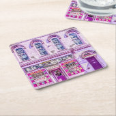 Die Orchideen-Aufenthaltsraum-Untersetzer des Rechteckiger Pappuntersetzer (angewinkelt)