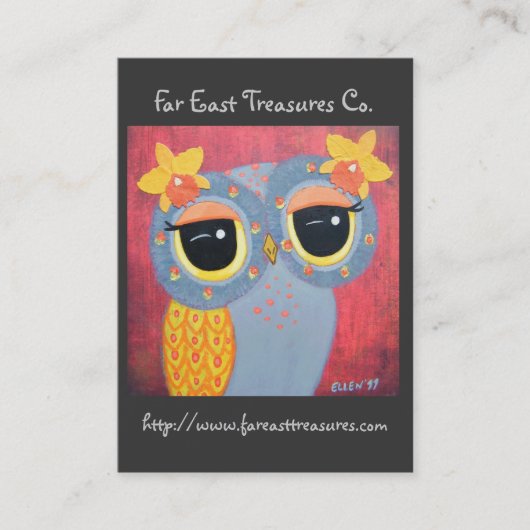 Die Orchideen-Schönheit Visitenkarte (Vorderseite)