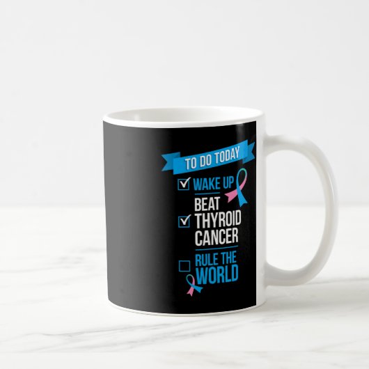 Die Ordnung der Welt über Schilddrüsenkrebs geweck Kaffeetasse (Rechts)