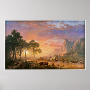 Die Oregon-Spur durch Albert Bierstadt 1869 Poster