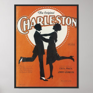 Die Original Charleston Vintage Songbook Cover Poster