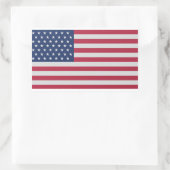Die Original-Sammlung der amerikanischen Flagge Rechteckiger Aufkleber (Tasche)