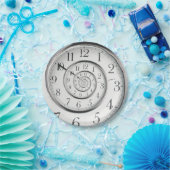 Die Original Time Abstract Uhr Pappteller (Party)