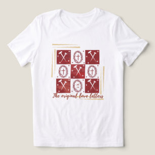 Die Originalbriefe für Liebe begannen bei The Cros Tri-Blend Shirt