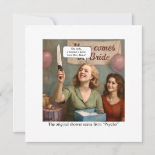 Die originale Duschszene aus Psycho. Einladung