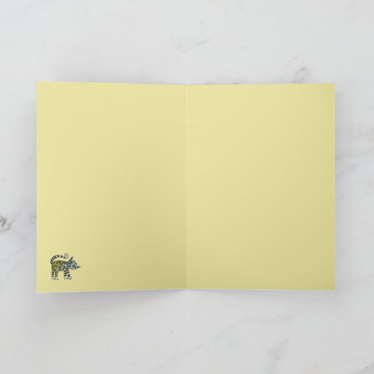 Die originale leere Karte des Pharao (Innenseite)