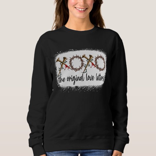 Die originale Liebe Buchstaben Christlich Costu ge Sweatshirt (Vorderseite)