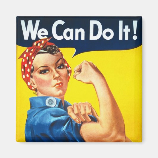 Die originale Rosie The Riveter Magnet (Vorne)