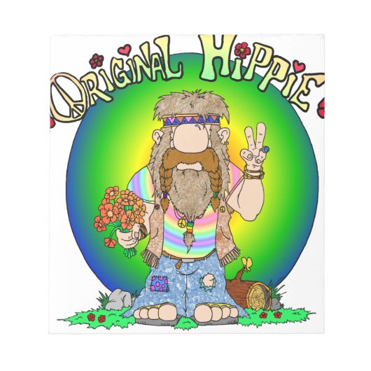 Die originelle Hippie Notizblock (Vorderseite)