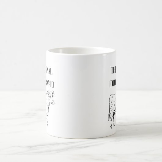 Die originelle Nahrungspyramide Kaffeetasse (Mittel)