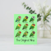 Die originelle Neun Postkarte (Stehend Vorderseite)