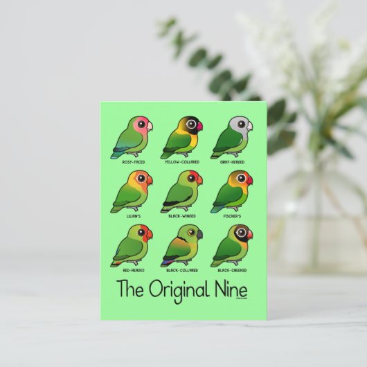 Die originelle Neun Postkarte (Stehend Vorderseite)