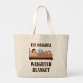 Die originelle, weiche, Niedliche Katze Lover Jumbo Stoffbeutel (Rückseite)