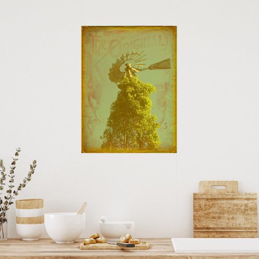 Die originelle Windmühle Poster (Küche)