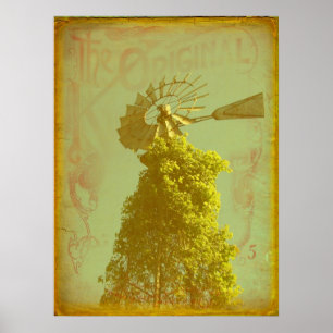 Die originelle Windmühle Poster