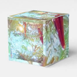 Die Ornamente der Feiertage im Licht Geschenkschachtel