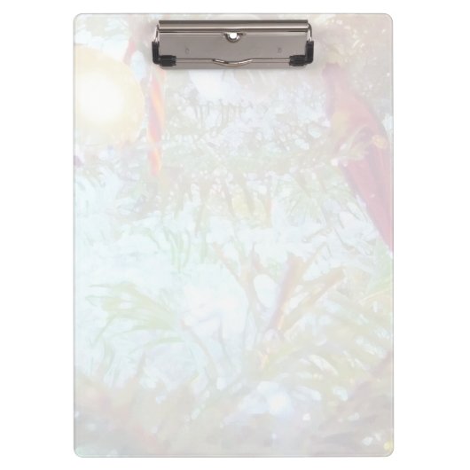 Die Ornamente der Feiertage im Licht Klemmbrett (Vorderseite)