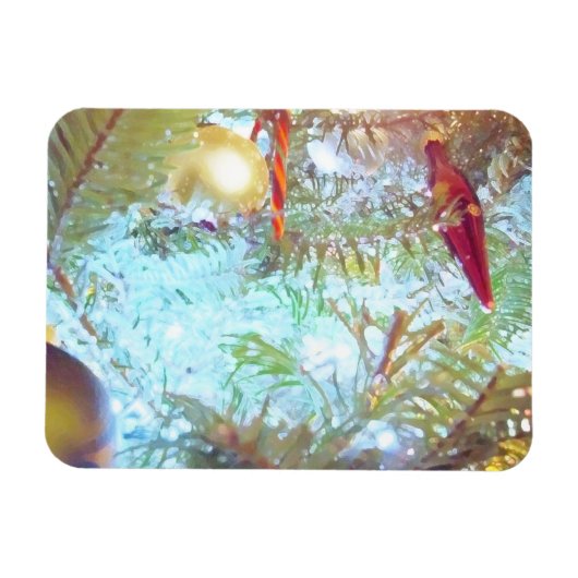 Die Ornamente der Feiertage im Licht Magnet (Horizontal)