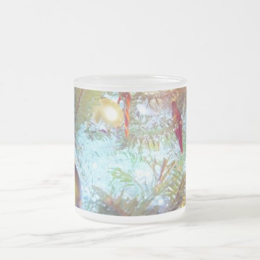 Die Ornamente der Feiertage im Licht Mattglastasse (Mittel)