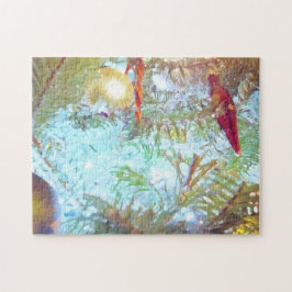 Die Ornamente der Feiertage im Licht Puzzle