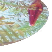 Die Ornamente der Feiertage im Licht Schneidebrett (Ecke)