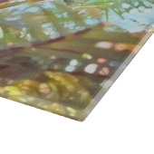 Die Ornamente der Feiertage im Licht Schneidebrett (Ecke)