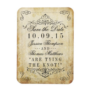 Die Ornate Flourish Vintage Hochzeitskollektion Magnet