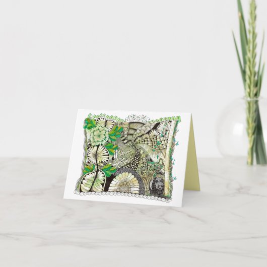 "Die Orte, an die wir gehen werden" Faltkarte Dankeskarte (Vorderseite)