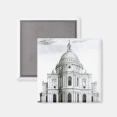 Die Ost-Aussicht auf die St. Paul's Cathedral Magnet (Vorderseite/Rückseite)