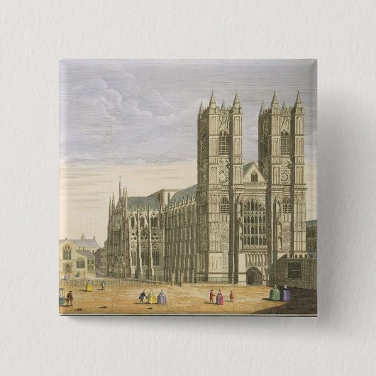 Die Ostaussicht der Abtei von St Peter und von Th Button (Vorderseite)