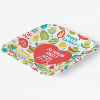 Die Osterplatte der Johnson-Familie 2025 Pappteller