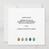 Die Ostersonnenjongliere mit den Ostereiern Einladung (Rückseite)