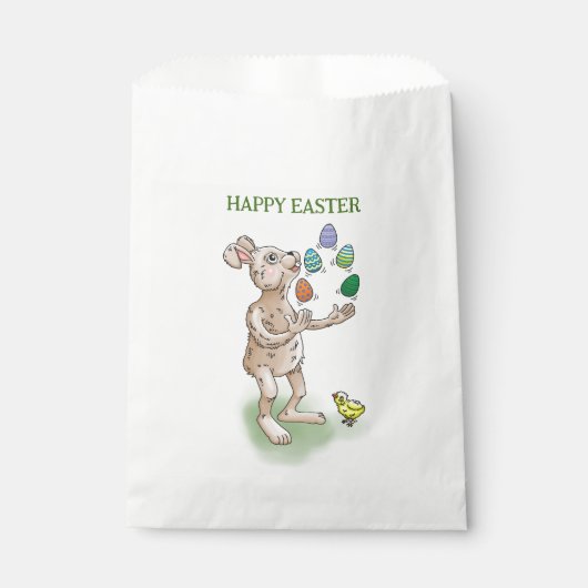 Die Ostersonnenjongliere mit den Ostereiern Geschenktütchen (Vorderseite)