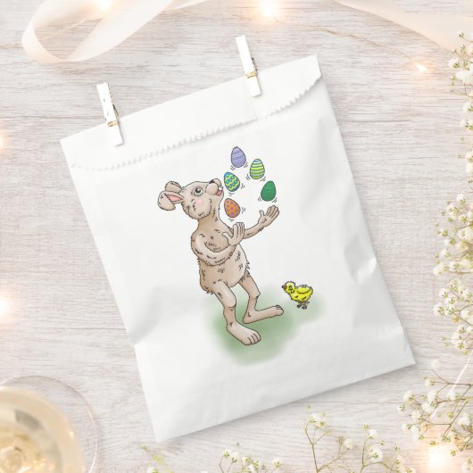Die Ostersonnenjongliere mit den Ostereiern Geschenktütchen (Ausgeschnitten)