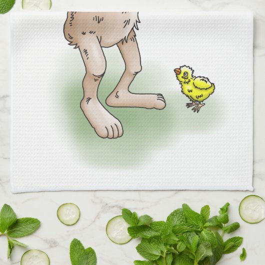 Die Ostersonnenjongliere mit den Ostereiern Geschirrtuch (Gefaltet)