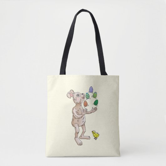 Die Ostersonnenjongliere mit den Ostereiern Tasche (Vorderseite)
