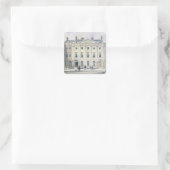 Die Ostfront der Skinners' Hall, 1851 Quadratischer Aufkleber (Tasche)