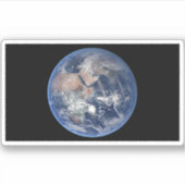 Die östliche Hemisphäre auf der Erde. Aufkleber (Vorderseite)