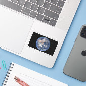 Die östliche Hemisphäre auf der Erde. Aufkleber (Laptop mit iPhone)