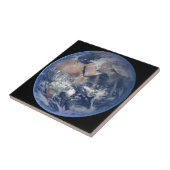 Die östliche Hemisphäre auf der Erde. Fliese (Seite)