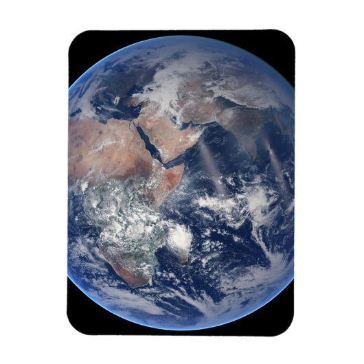 Die östliche Hemisphäre auf der Erde. Magnet (Vertikal)