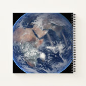 Die östliche Hemisphäre auf der Erde. Notizblock (Rückseite)