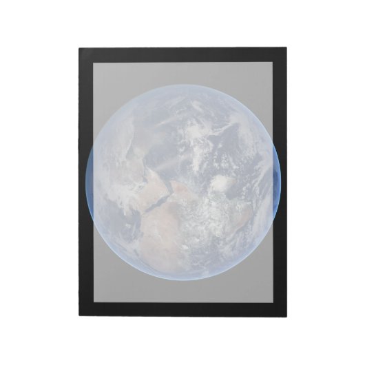 Die östliche Hemisphäre auf der Erde. Notizblock (Rotiert)