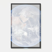 Die östliche Hemisphäre auf der Erde. Post-it Klebezettel (Vorderseite)