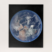 Die östliche Hemisphäre auf der Erde. Puzzle (Vertikal)